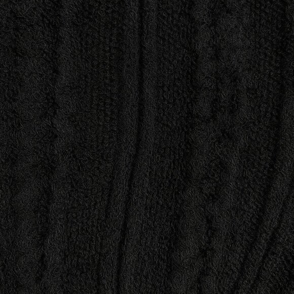 Stylish woman cotton cable-knit Black tights Sizes XS S M L - Picture 2 of 3